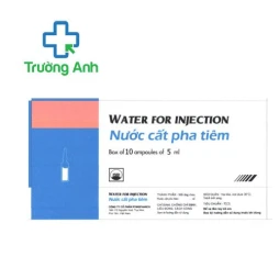 Water for injection 5ml (Nước cất pha tiêm 5ml) Pymepharco - Dung môi hòa tan
