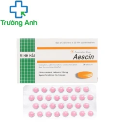 Aescin 20mg - Thuốc điều trị suy tĩnh mạch của Dược Minh Hải