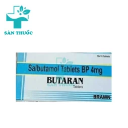 Butaran 4mg Brawn - Thuốc điều trị bệnh hen suyễn của Ấn Độ
