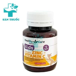 Healthy Care Kids Chewable Zinc + Vitamin C - Giúp tăng miễn dịch