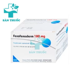 Fexofenaderm 180mg Hasan - Điều trị viêm mũi dị ứng, mề đay