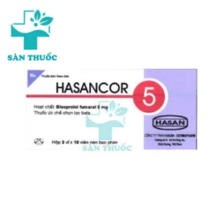 Hasancor 5 - Điều trị tăng huyết áp, đau thắt ngực