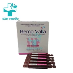 Hemo Valia Tradiphar - Hỗ trợ điều trị thiếu máu do thiếu sắt