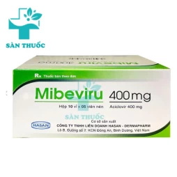 Mibeviru 400mg Hasan - Điều trị bệnh zona, thuỷ đậu