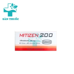 Mitizen 200 Hasan - Điều trị nhiễm giun đũa, giun móc, giun tóc