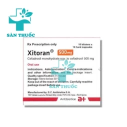 Xitoran 500mg Antibiotice - Thuốc điều trị nhiễm khuẩn hiệu quả