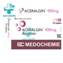 Aceralgin 400mg Medochemie - Thuốc chống nhiễm khuẩn hiệu quả