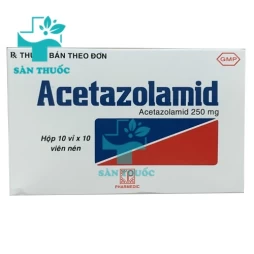 Acetazolamid 250mg hỗ trợ điều trị tăng nhãn áp