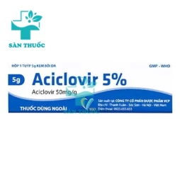 Aciclovir 5% 5g VCP (Aciclovir) - Thuốc bôi điều trị Herpes Simplex
