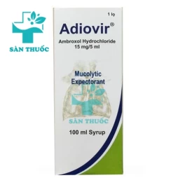 Adiovir 15mg/5ml Syr.100ml - Thuốc giúp điều trị các bệnh đường hô hấp hiệu quả