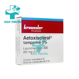 Aetoxisclerol tamponne 3% Kreussler - Thuốc trị suy tĩnh mạch