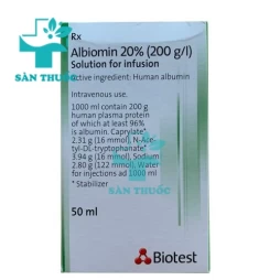 Albiomin 20% 50ml - Dịch truyền hiệu quả Của Đức