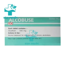 Alcobuse (Disulfiram 500mg) - Thuốc cai nghiện rượu của Thái Lan