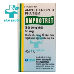 Amphotret 50mg Bharat - Thuốc điều trị nấm hiệu quả của Ấn Độ