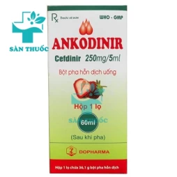 Ankodinir 250mg/5ml Dopharma (60ml) - Điều trị các bệnh nhiễm khuẩn cho trẻ em