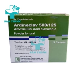 Ardineclav 500/125 thuốc chống nhiễm trùng, kháng viêm