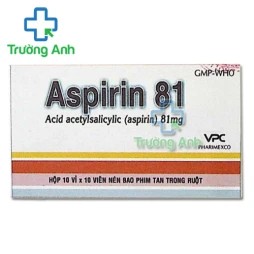 Aspirin 81mg Cửu Long - Thuốc giảm đau hiệu quả