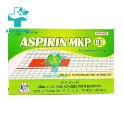 Aspirin MKP 81 Mekophar - Thuốc phòng ngừa nhồi máu cơ tim