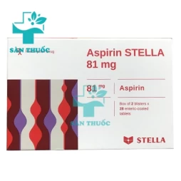 Aspirin Stella 81mg - Thuốc dự phòng nhồi máu cơ tim và đột quỵ