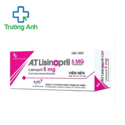A.T Lisinopril 5 mg - Thuốc điều trị tăng huyết áp và suy tim