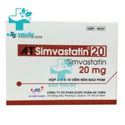 A.T Simvastatin 20 - Thuốc điều trị mỡ máu hiệu quả của An Thiên