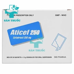 Aticef 250 DHG - Trị nhiễm khuẩn đường hô hấp và tiết niệu