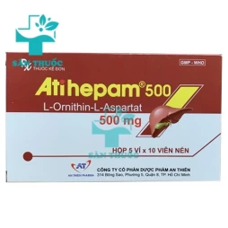 Atihepam 500 - L-ornithin-L-aspartat hỗ trợ gan hiệu quả