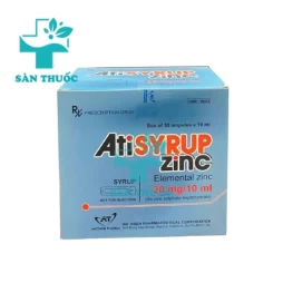 Atisyrup zinc - Bổ sung kẽm trong các trường hợp thiếu kẽm 