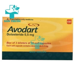 Avodart 0,5mg - Thuốc điều trị phì đại tuyến tiền liệt lành tính hiệu quả