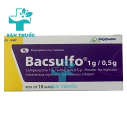 Bacsulfo 1g/0,5g Imexpharm - Thuốc điều trị nhiễm khuẩn hiệu quả