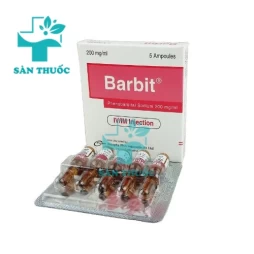 Barbit injection 200mg/ml - Thuốc điều trị động kinh của Bangladesh