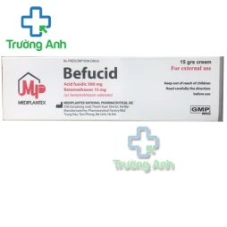 Befucid 15g Mediplantex - Thuốc điều trị nhiễm khuẩn da