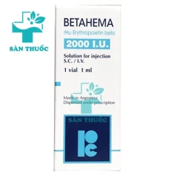 Betahema 2000IU - Thuốc điều trị thiếu máu của Argentina