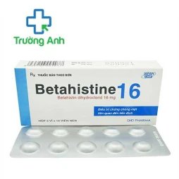 Betahistine 16 DHG - Thuốc điều trị chứng chóng mặt, buồn nôn