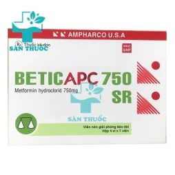 BeticAPC 750 SR Ampharco - Điều trị đái tháo đường typ 2 ở người lớn