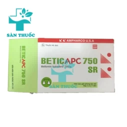 BeticAPC 750 SR Ampharco - Điều trị đái tháo đường typ 2 ở người lớn