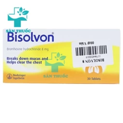 Bisolvon Tab.8mg - Thuốc giúp điều trị các bệnh lý ở phổi hiệu quả