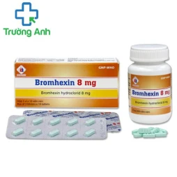 Bromhexin 8mg Domesco - Thuốc trị rối loạn tiết dịch phế quản