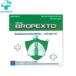 Bropexto - Bromhexin HCl 0,8mg/1ml TP Pharma