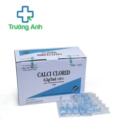 Calci clorid 0,5g/5ml Vidipha - Thuốc điều trị  hạ Calci huyết