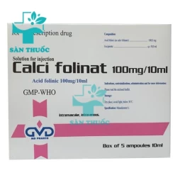 Calci folinat 100mg/10ml MD Pharco - Thuốc điều ngộ độc hiệu quả (1 ống)