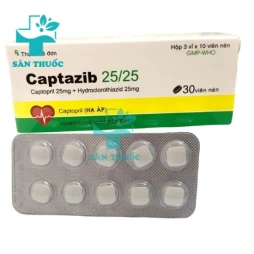Captazib 25/25 - Thuốc điều trị tăng huyết áp của Tipharco