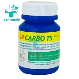 Carbo TS hộp 100 viên - Thuốc điều trị ngộ độc, tiêu chảy hiệu quả