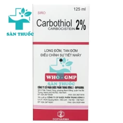 Carbothiol 2% 125ml Dopharma - Thuốc tiêu nhầy hô hấp hiệu quả