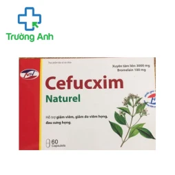 Cefucxim Naturel - Hỗ trợ điều trị viêm họng, hắt hơi, sổ mũi