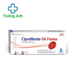 Ciprofibrate-5a Farma 100mg - Thuốc điều trị tăng lipid máu