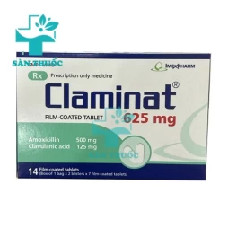 Claminat 625 - Thuốc điều trị nhiễm khuẩn của Imexpharm