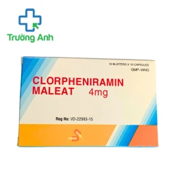 Clorpheniramin maleat 4mg Quapharco - Thuốc trị viêm mũi dị ứng