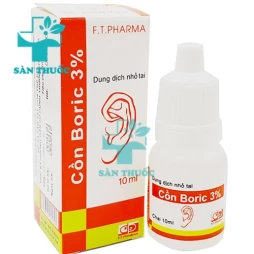 Cồn Boric 3% - Thuốc phòng và điều trị viêm tai của F.T.PHARMA