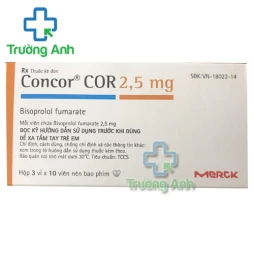 Concor COR 2.5mg - Thuốc điều trị suy tim hiệu quả